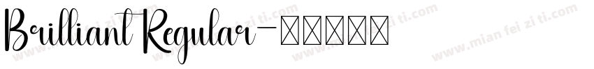 Brilliant Regular字体转换